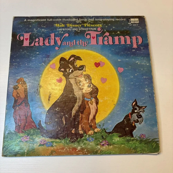 Disney's Lady and the Tramp 1969 LP Record Album Disneyland Records